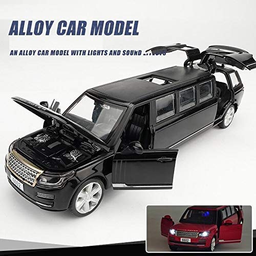 1:32 Medium Size Die Cast Alloy Metal Limousine Pull Back Car