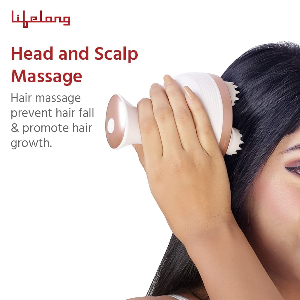 Lifelong LLM225 Rechargeable Head, Scalp Full Body Pain Relief Massager