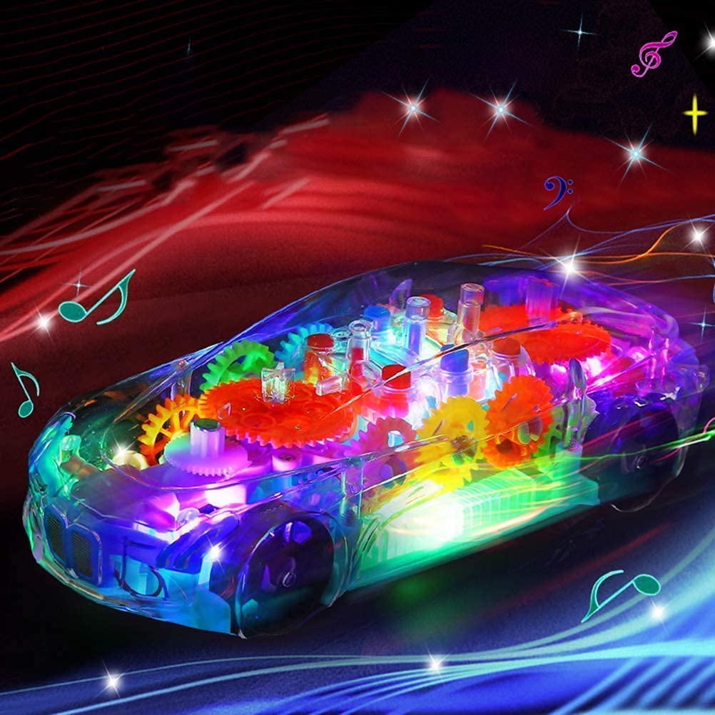 Transparent 3D Concept Super Car Toy for Kids