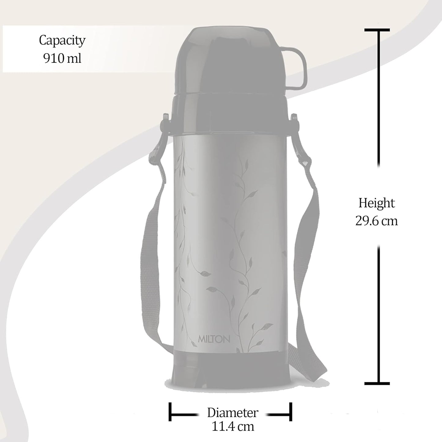 *MILTON Eiffel 1000 Insulated Hot or Cold Flask 910 ml Flask*