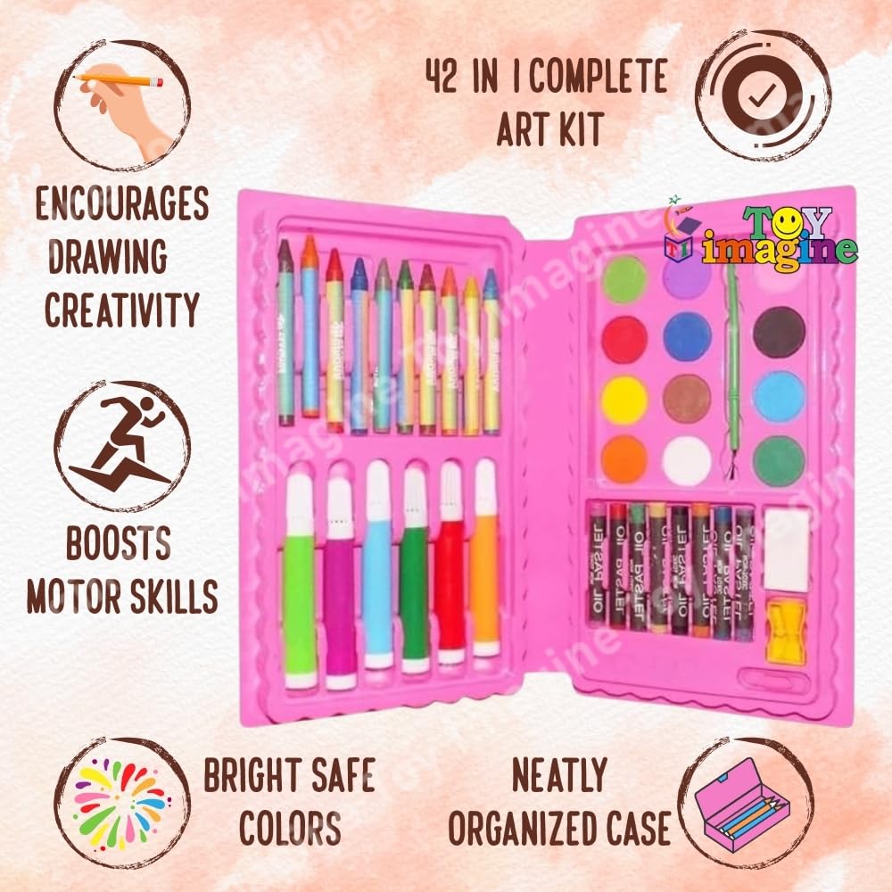 Color Set for Kids Drawing Painting Water Paint Art Set Colour Kit (Colour Set 42)