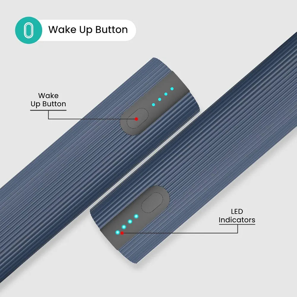 *Portronics Power 45 20000mAh Super Fast Charging Metal Power Bank |Triple Output (2USB + 1 Type C) for Laptop/Mobiles/TWS/Speakers.(Blue)*