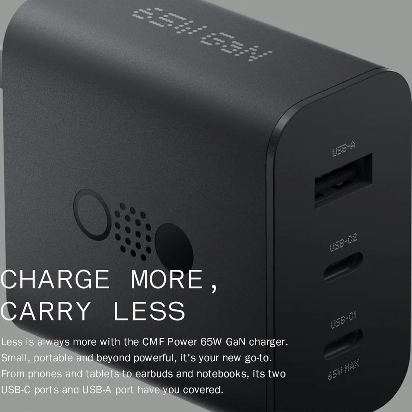 CMF by Nothing 65W Fast Charger Adapter GaN