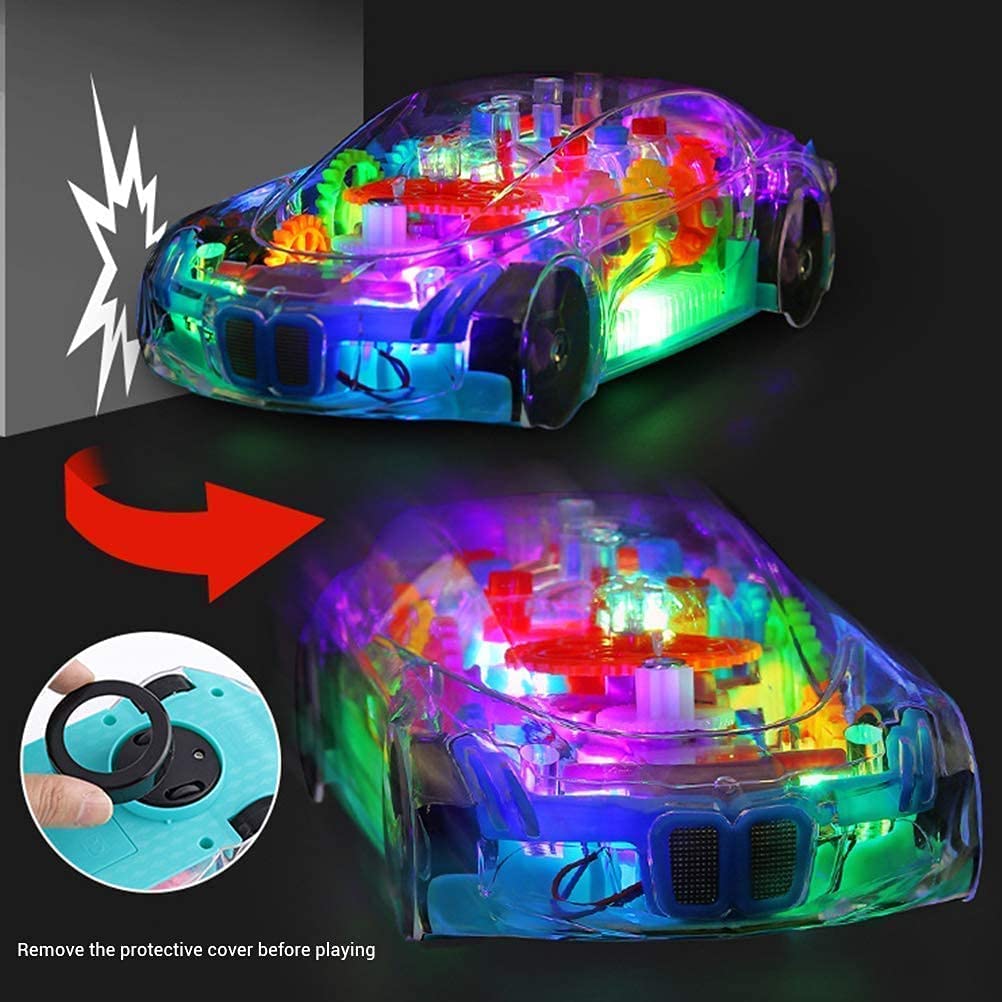 Transparent 3D Concept Super Car Toy for Kids