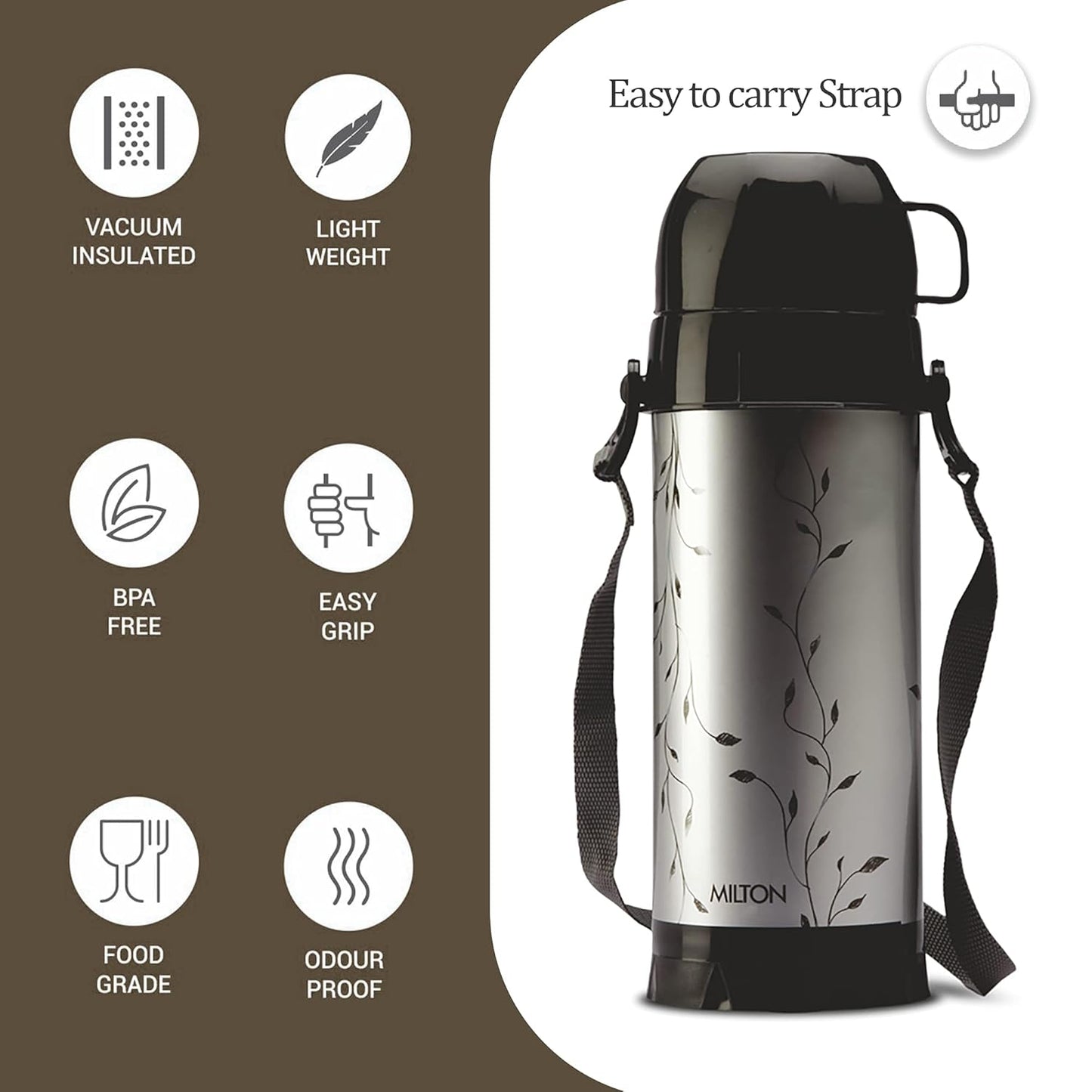*MILTON Eiffel 1000 Insulated Hot or Cold Flask 910 ml Flask*