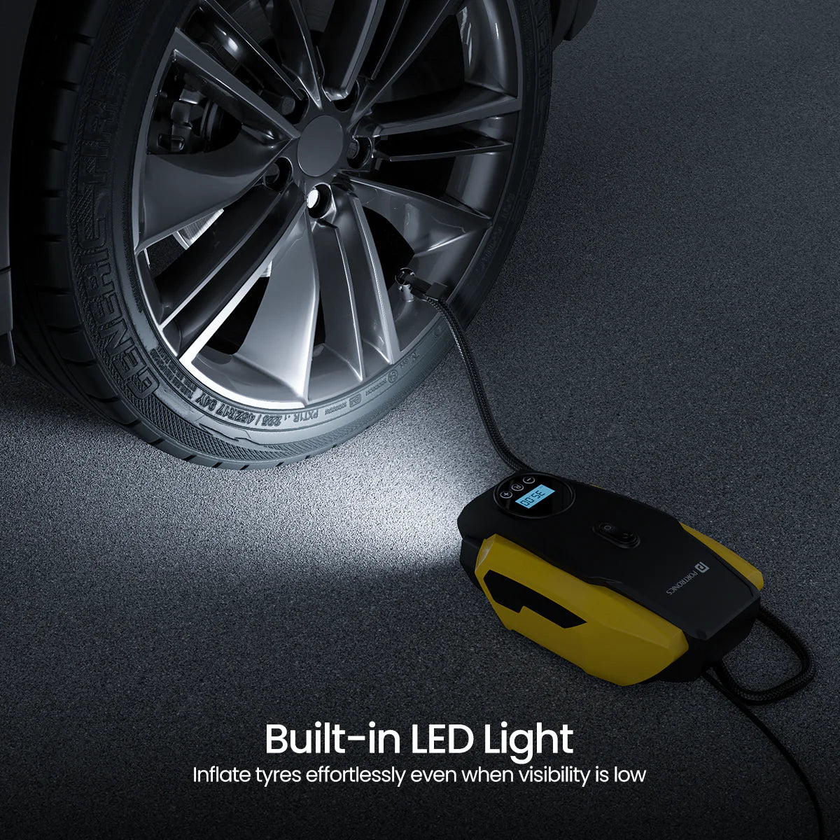 Portronics Vayu Lite Portable Tyre Inflator