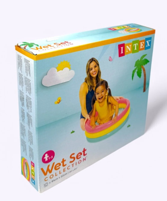 2 ft Summer Special Swimming Pool For Kids Inflatable Baby Bath Tub, 1-3 Years Inflatable Baby Water Pool Bath Tub, Multi Color
