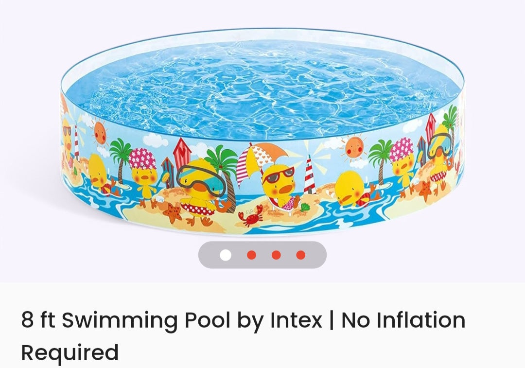 Intex Coral Reef Snap Set Pool 8'X1'6" Inflatable Swimming Pool
