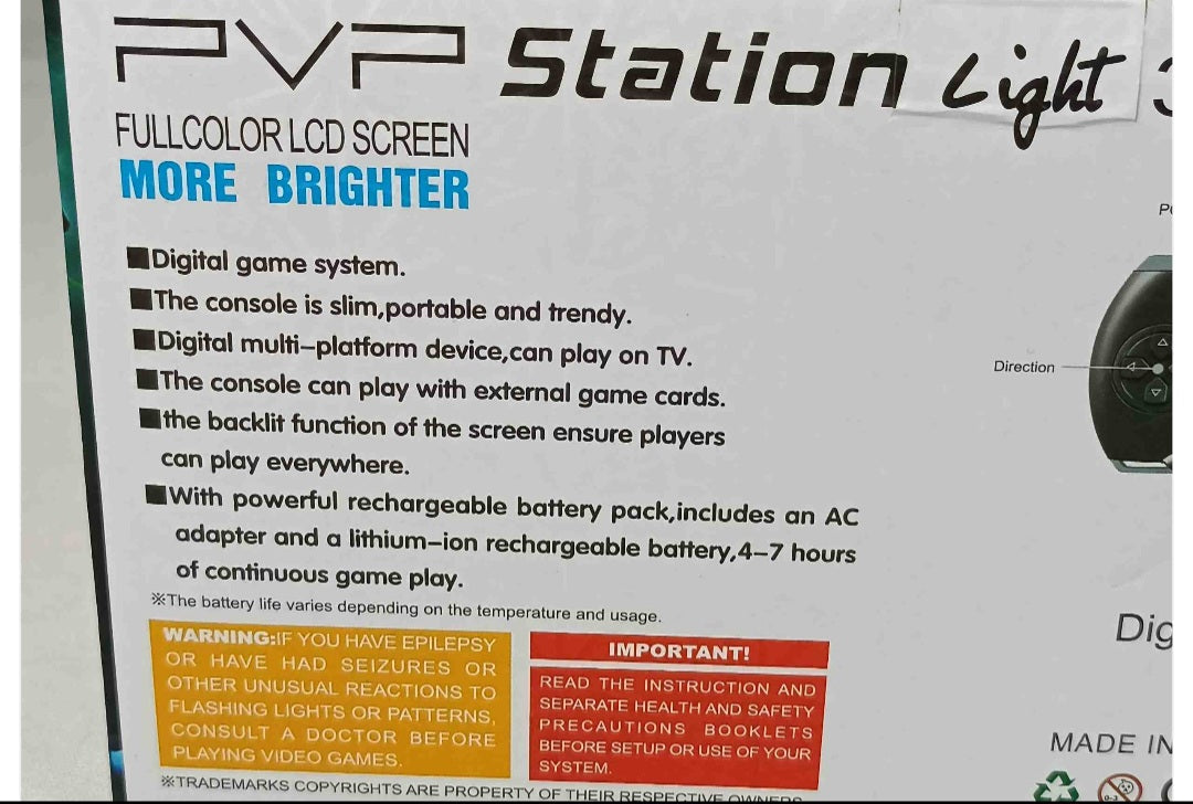 PVP 2 Game Station Light 3000 Handheld Video Game Console games for Kids
