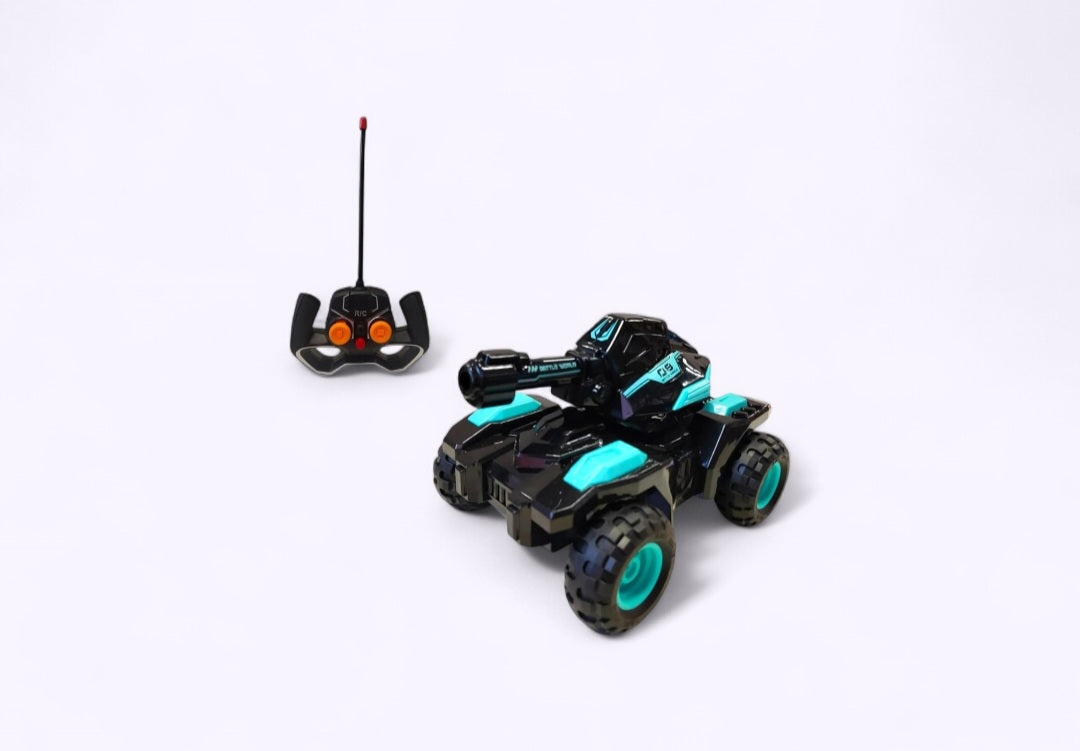RC Tank Shooting Water Bullets Monster Truck with LED Light Remote Control Car