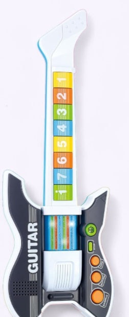 Colorful Musical Toy Guitar for Kids – Light & Sound with Number Keys