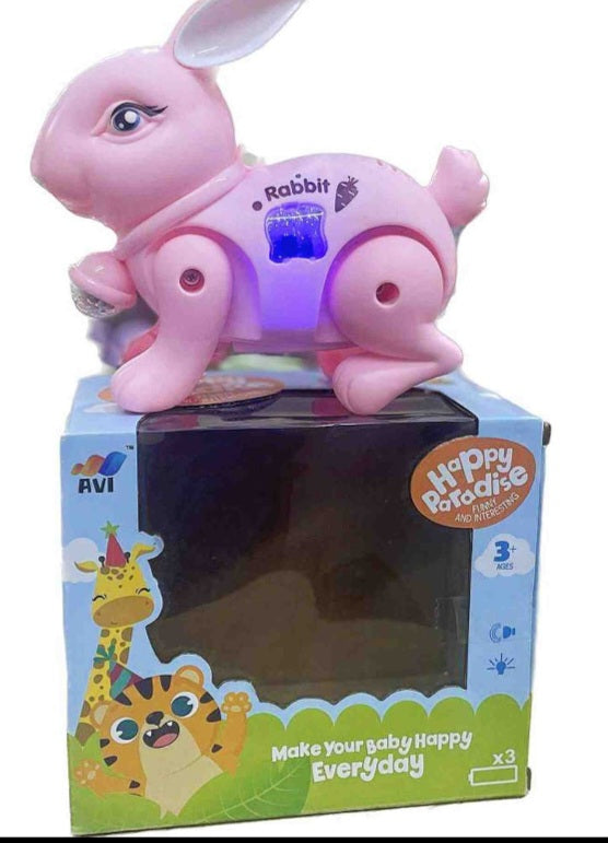 Hopping Rabbit With Projector Light