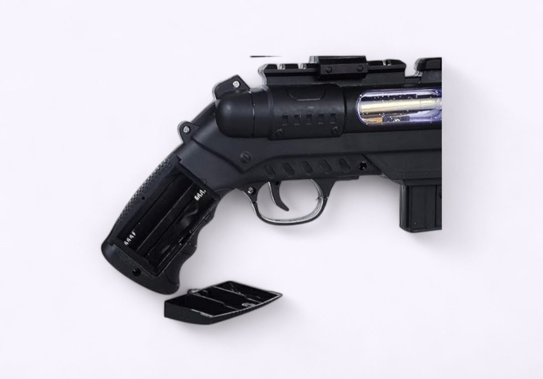 DOUBLE BARREL GUN WITH LIGHT & MUSIC