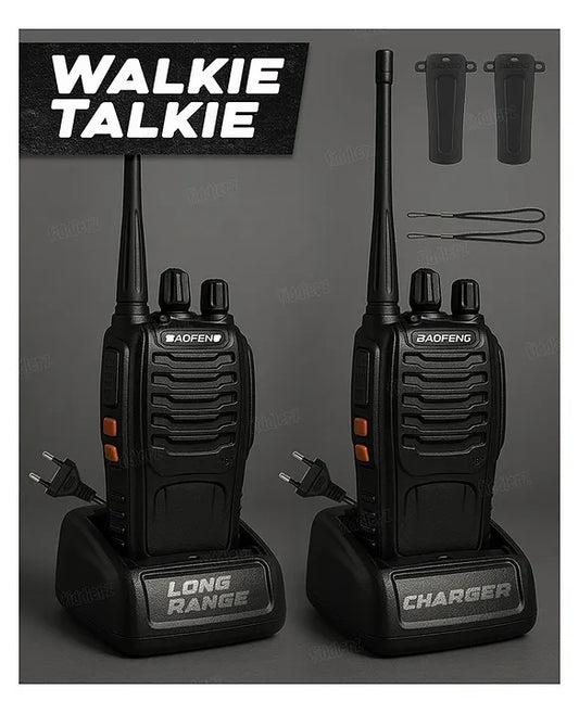 Walkie Talkie BF-888S – 3Km Long Range Two-Way Radio with 16 Channels, Portable CB Radio for personal & Commercial use