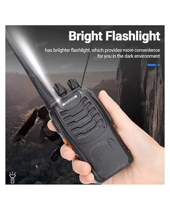 Walkie Talkie BF-888S – 3Km Long Range Two-Way Radio with 16 Channels, Portable CB Radio for personal & Commercial use