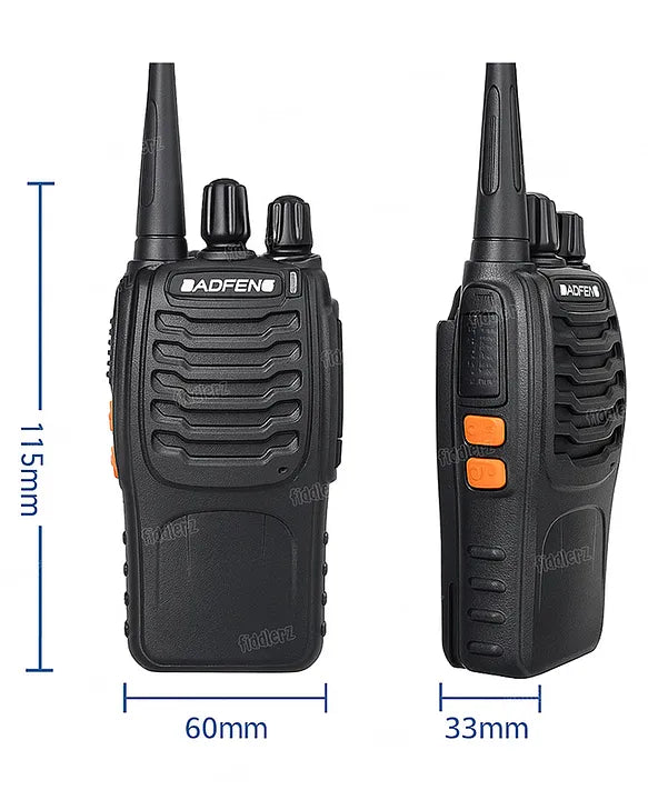 Walkie Talkie BF-888S – 3Km Long Range Two-Way Radio with 16 Channels, Portable CB Radio for personal & Commercial use