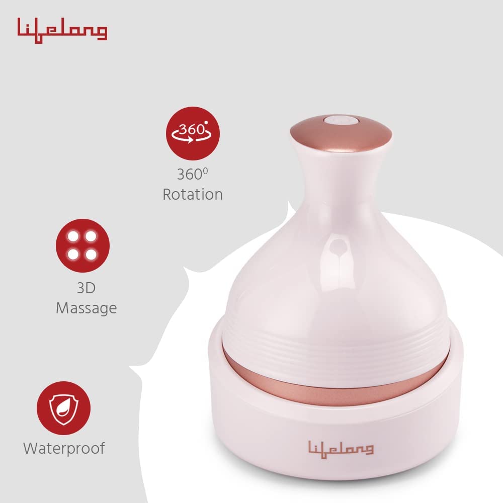 Lifelong LLM225 Rechargeable Head, Scalp Full Body Pain Relief Massager