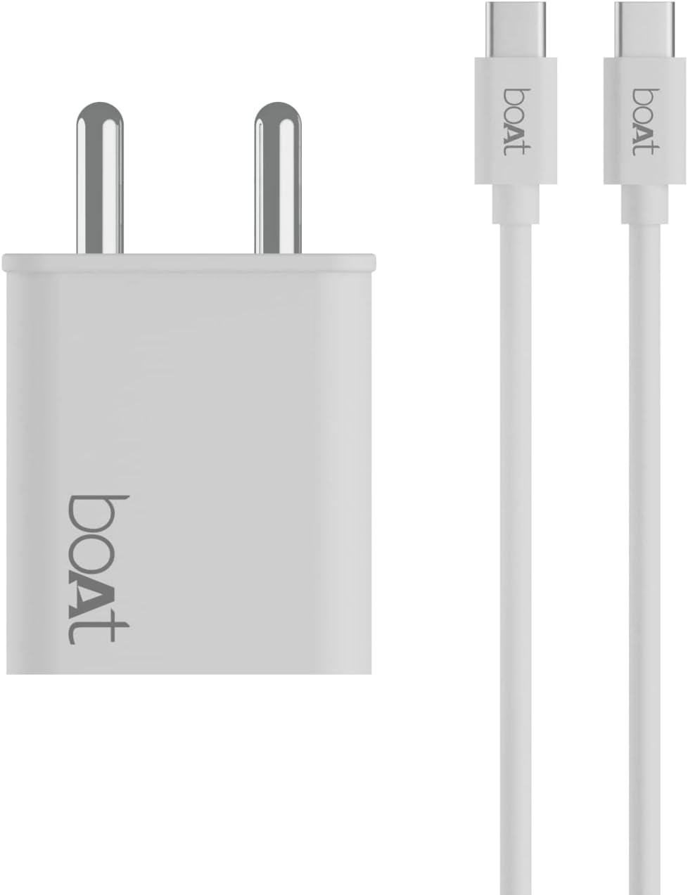 boAt WCDV 22.5W Dual Port Charger with 22.5W