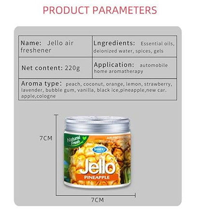 fragrance Jello natural fresh Cupholder and Dashboard Car Perfume