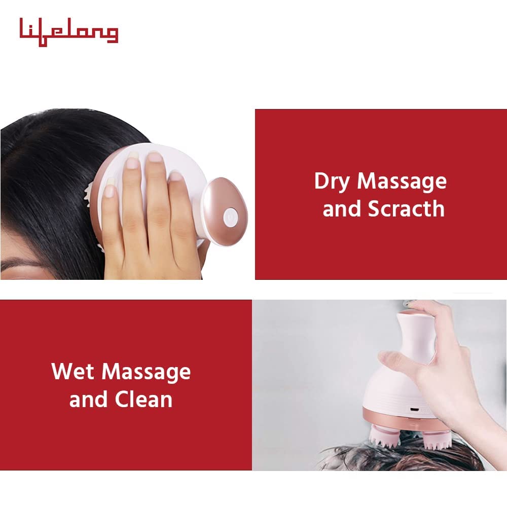 Lifelong LLM225 Rechargeable Head, Scalp Full Body Pain Relief Massager