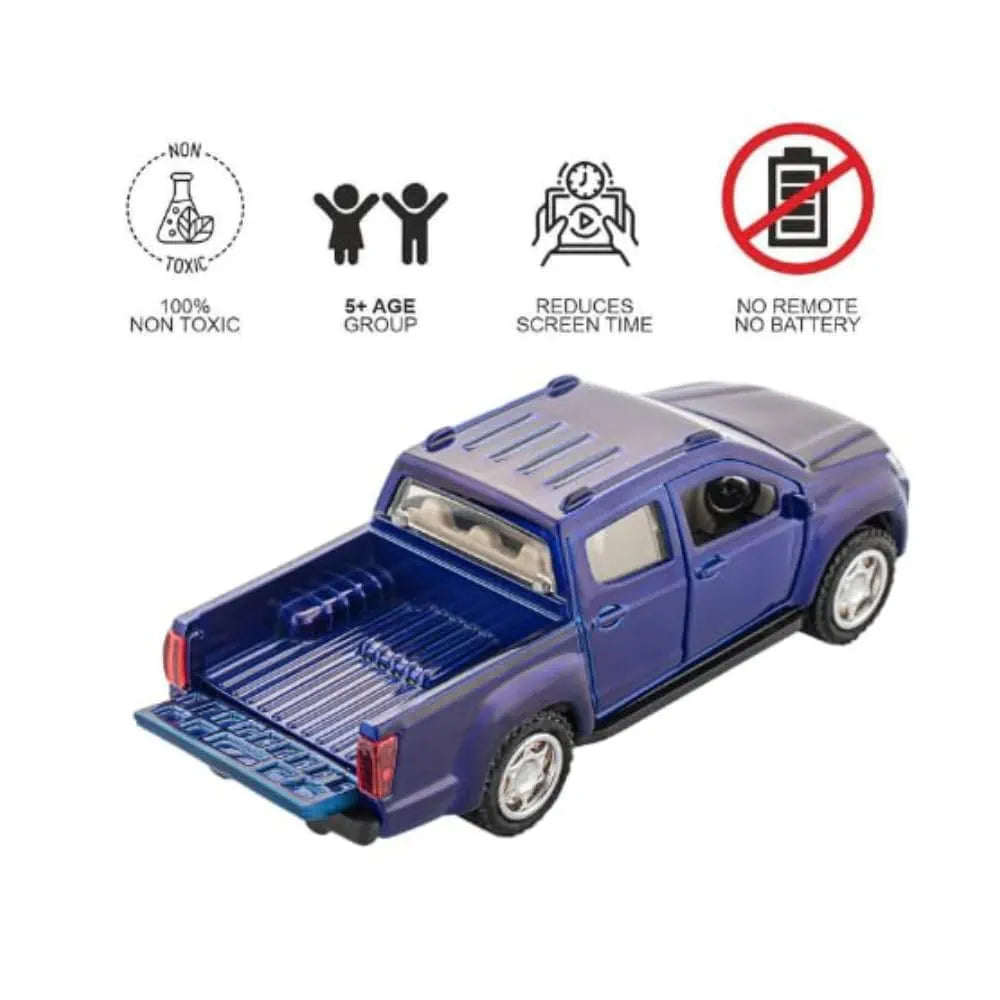 Max D1 Pickup Truck, Pull Back Action, Car Toys for Kids (Colour May Vary)