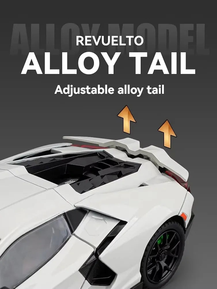 1:24 Lamborghini Revuelto Diecast Metal Pull Back Car
