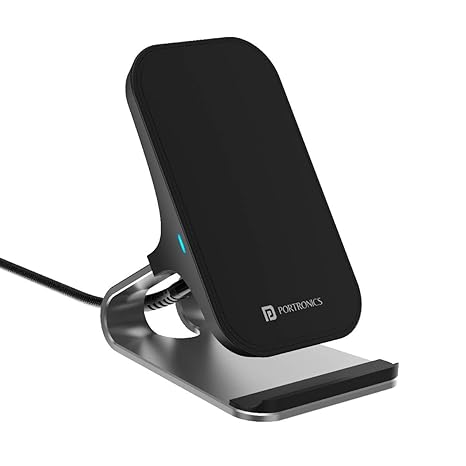 Portronics Freedom 15 Plus 15W Desktop Wireless Charger +