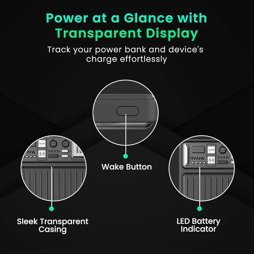 *Portronics Luxcell Wireless Mini 10k 10000mAh 15W