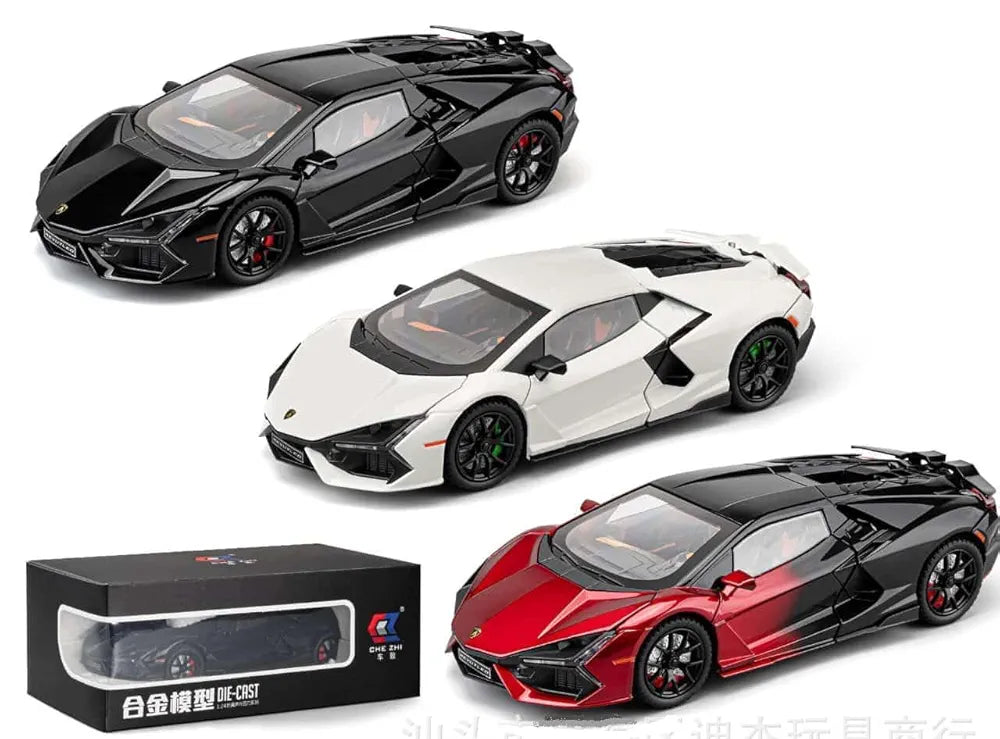 1:24 Lamborghini Revuelto Diecast Metal Pull Back Car