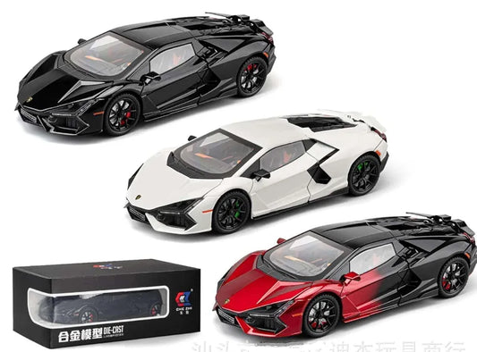 1:24 Lamborghini Revuelto Diecast Metal Pull Back Car