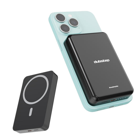 *Dubstep Powerblitz X1 10,000 mAh 20W 12W Fast Charging Wired & Wireless Charging Compact Pocket Size Power Bank with Type-C to Type-C Cable