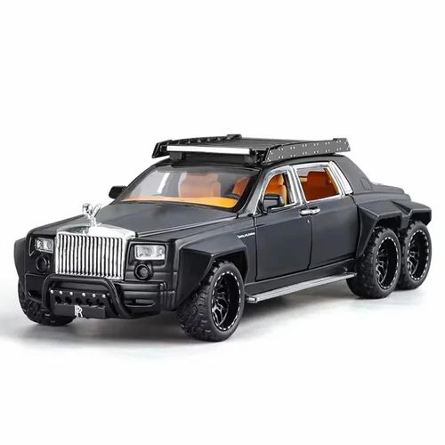 1:32 roll royce 6x6 wheel metal toy car with sound & light for kids ( multicolour)