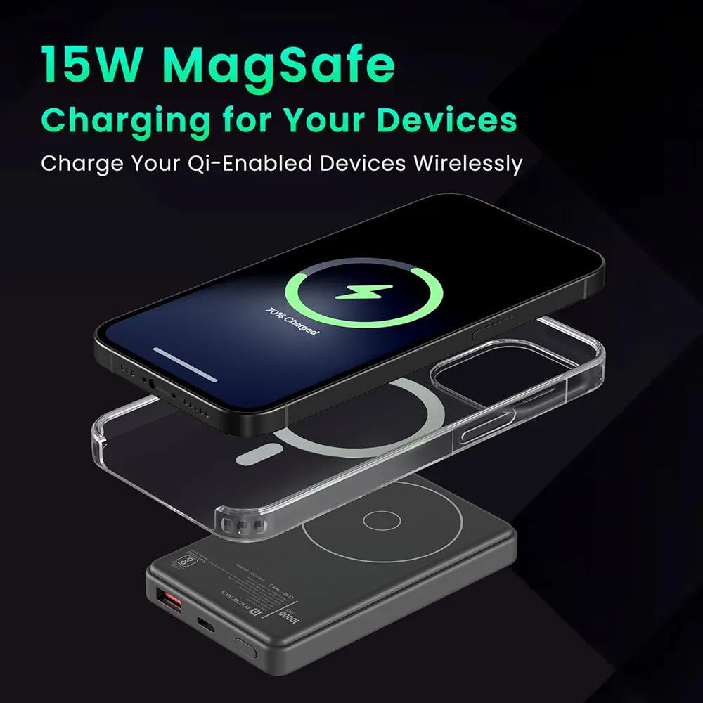*Portronics Luxcell Wireless Mini 10k 10000mAh 15W