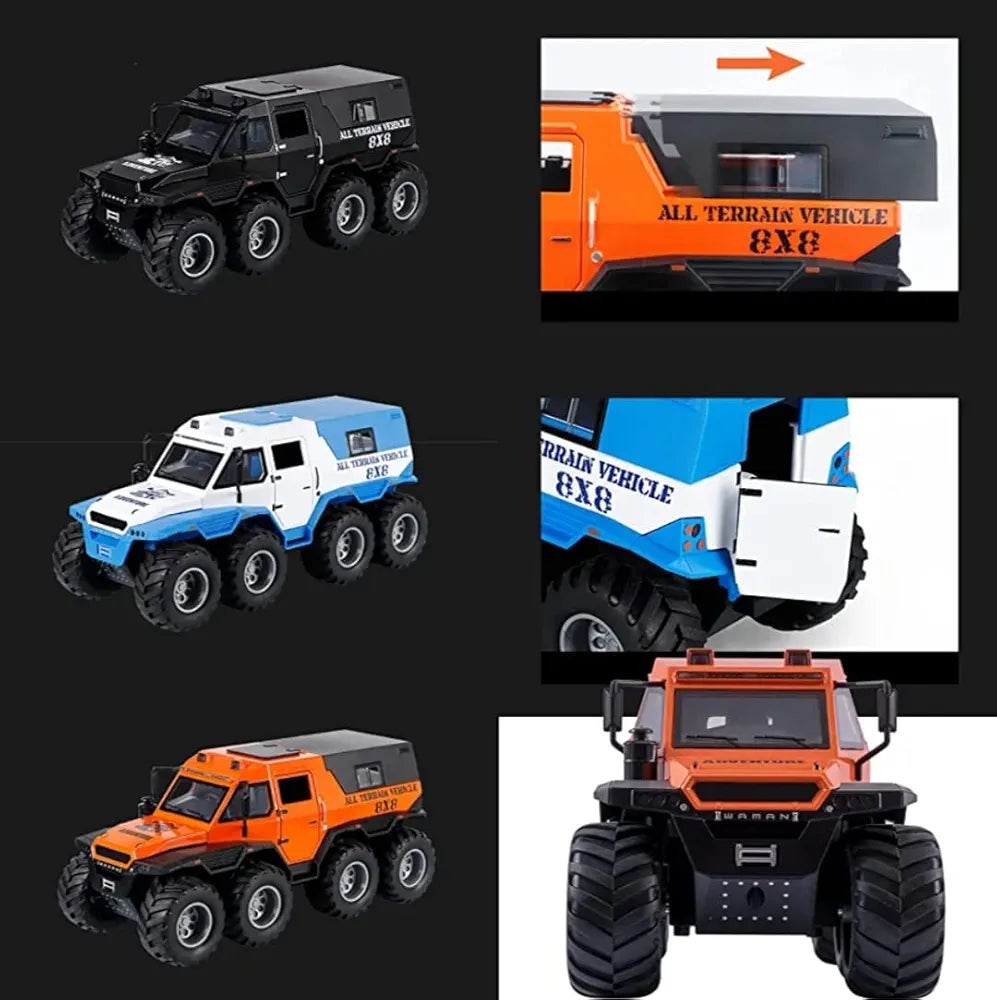 8 Tyre Alloy Car Model Diecast Metal Toy Off-Road Vehicles Car Model Simulation Kids Gift