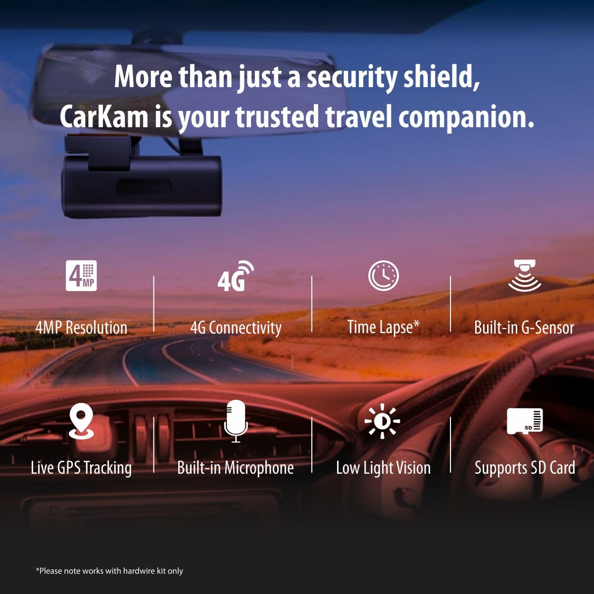 CP PLUS 2K 4G Dashcam | 4MP Resolution