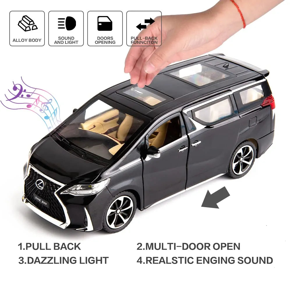 1/24 Lexus LM300 Diecast Metal Pullback Toy car