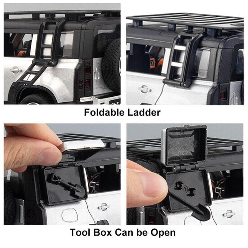 1:24 Scale Big Size Land Rover Defender Model Car