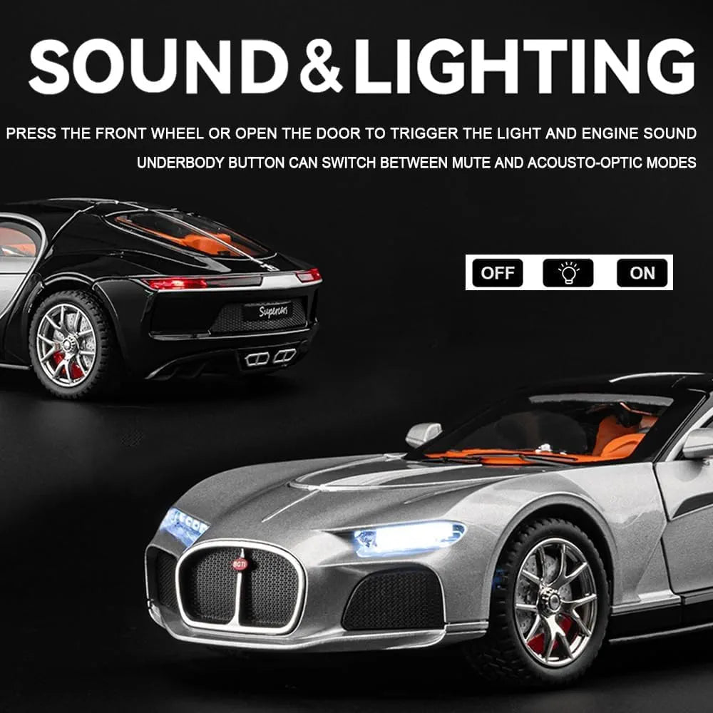 Bugatti Atlantic Alloy 1:24 Scale Model Car Alloy Metal Car