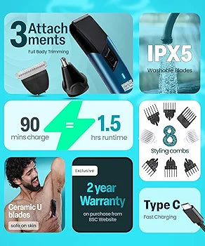 BOMBAY SHAVING COMPANY POWER GROOMER 11-IN-1 Trimmer