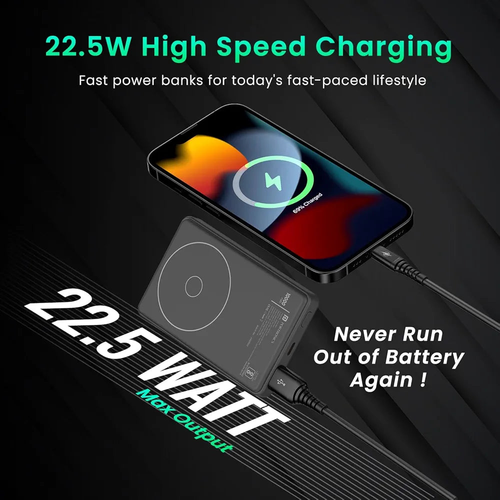 *Portronics Luxcell Wireless Mini 10k 10000mAh 15W