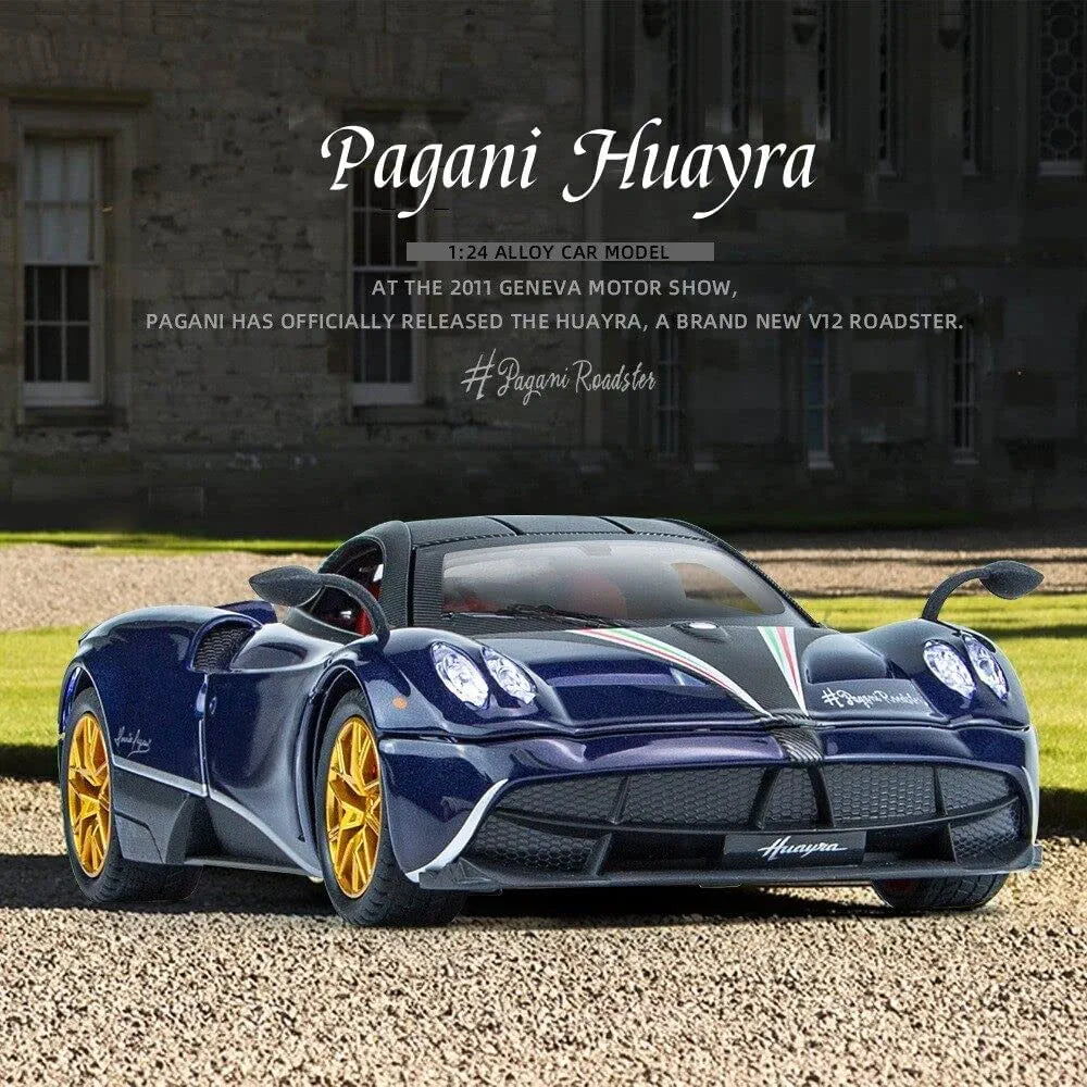 1/24 Pagani Diecast Metal Pullback Toy car