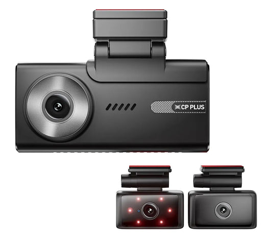 CP PLUS CP-F83C 4K Front, Rear & Cabin Dashcam with GPS
