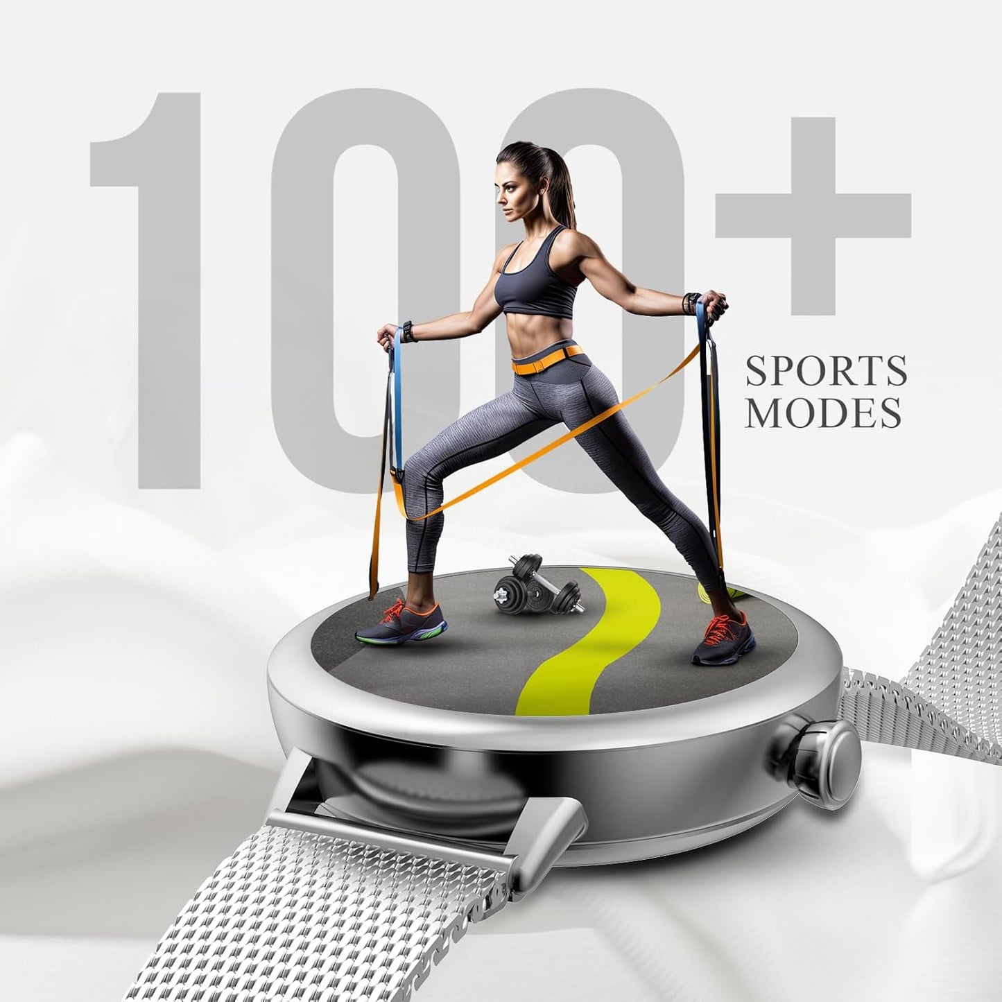 beatXP Eva 1.2" Super AMOLED Display, Bluetooth Calling Smart Watch for Women