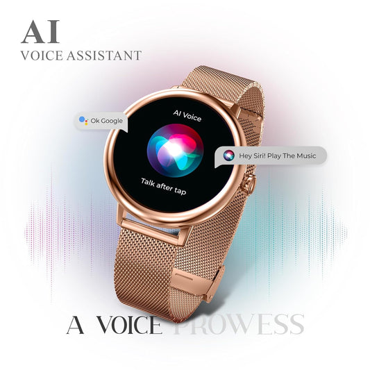 beatXP Eva 1.2" Super AMOLED Display, Bluetooth Calling Smart Watch for Women