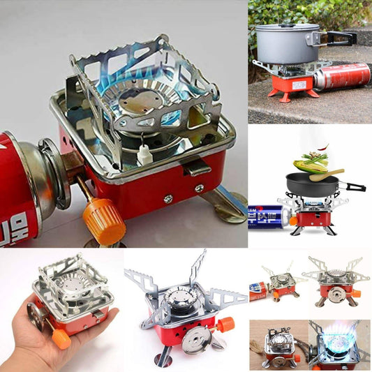 camping stove with cylinder