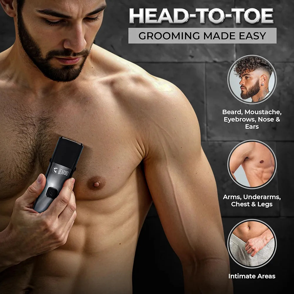 Beardo Chrome Beast Multipurpose Full Body Groomer Trimmer Set For Men