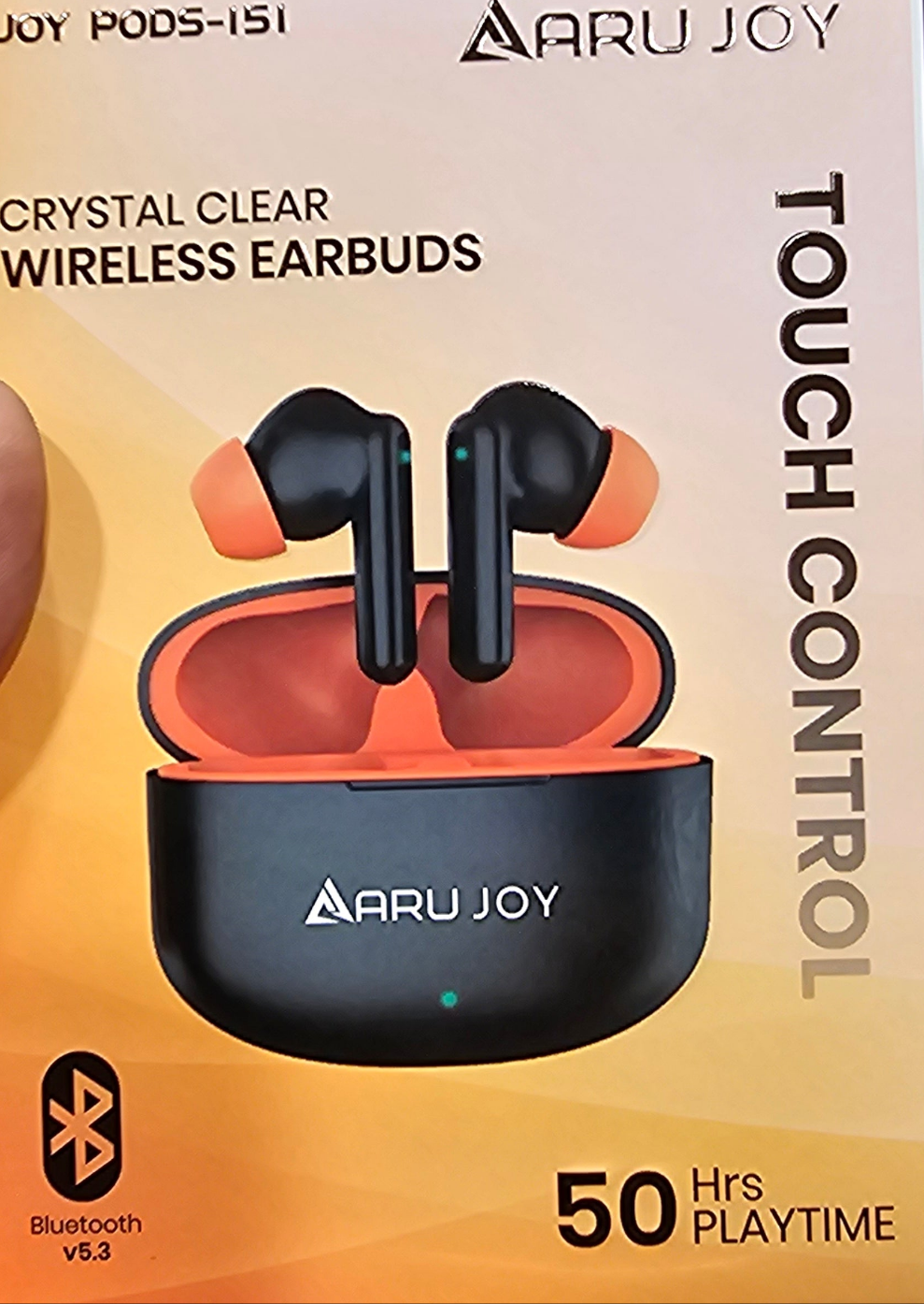 ARU JOY CRYSTAL CLEAR WIRELESS EARBUDS PODS-151