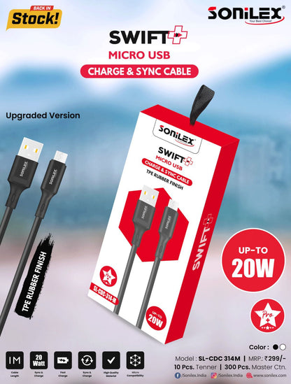 SONILEX WIRE COMBO SET OF 2(MICRO USB & C-TYPE CABLE)