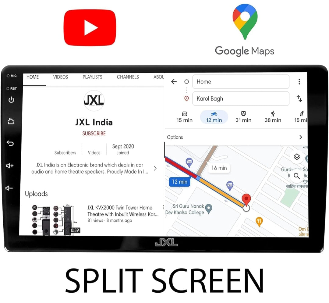 JXL 10 Inch Car Android Double Din Player 2GB/32GB