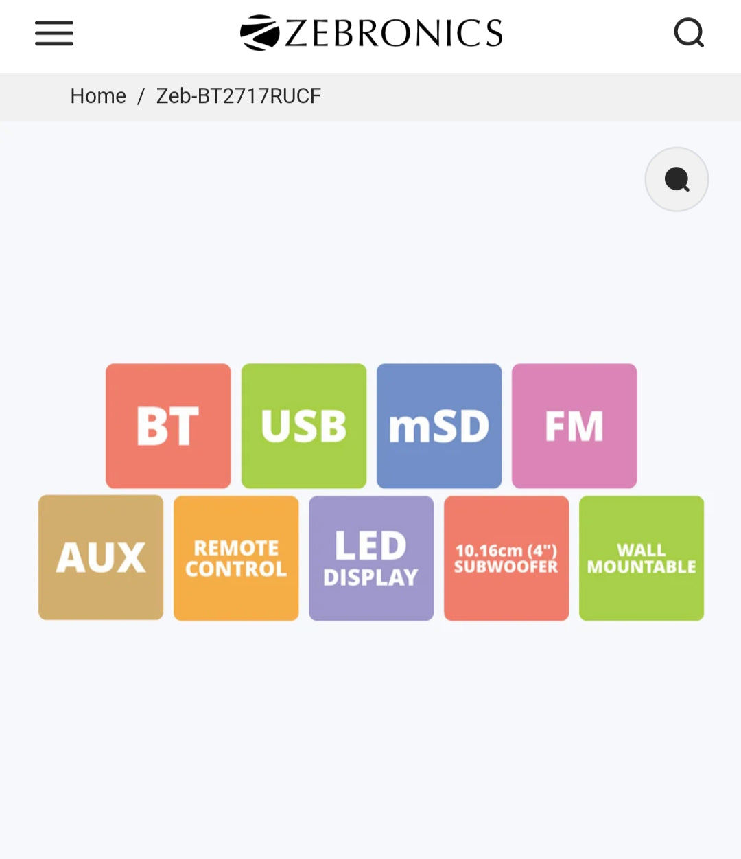 ZEBRONICS 4.1 SPEAKER